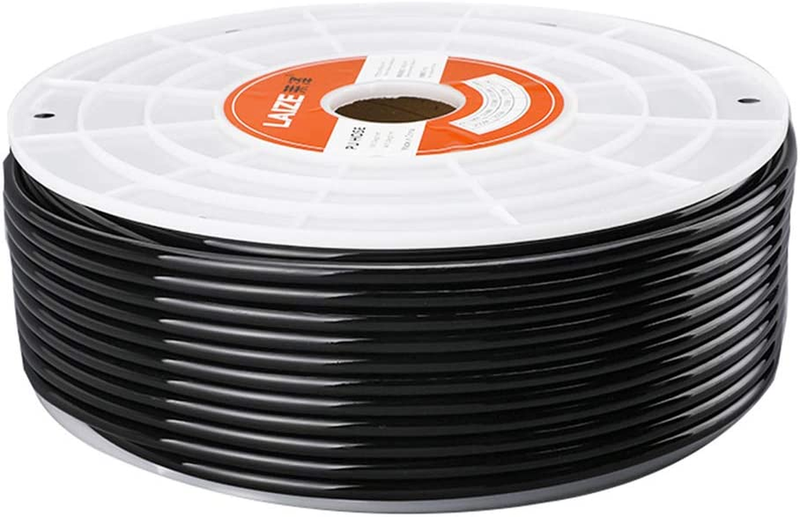 Pneumatic Tubing Pipe, 12Mm X 8Mm Black 291Ft/89Meter, Air Compressor PU Hose Li