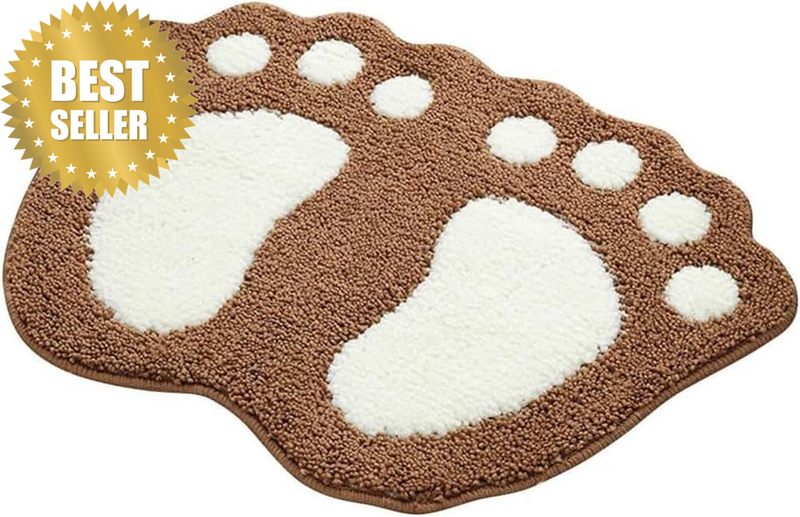 Bathroom Carpet, Water Absorbent Non Slip Bath Mat | Soft Microfiber Bathroom Ru