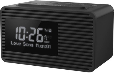 RC-D8EG-K - Radiosveglia Digitale DAB+, Ampio Display, Tasto Snooze, Doppio Time