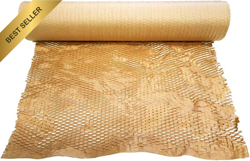 Honeycomb Kraft Paper Cushioning Wrap Roll Eco Packaging 500Mm X 90M Bubble Wrap
