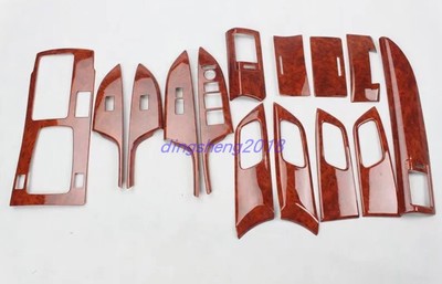 14PCS Yellow wood grain Interior trim kit For Honda Accord 9th 2014-2016