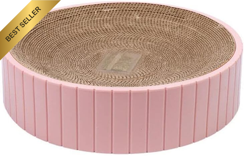 2In1 Cat Scratching Board - round Car Scratcher Pad, Lounge Bed Bowl Pet Sofa Ho