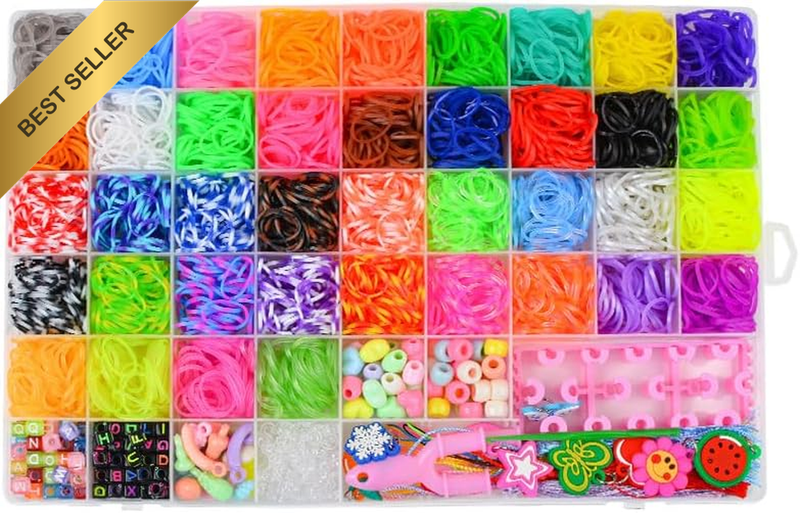 31 Colors Rubber Band Bracelet Kit, Bracelet Making Kit for Art and Craft, Rubbe