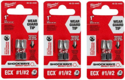 48-32-4440 Insert Bit Ecx 1/4''Hex, 2 per Pack, 3 Pack