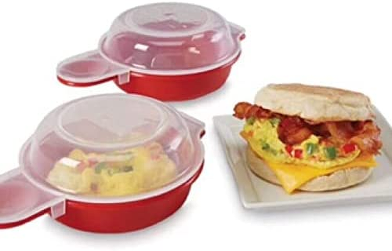 Easy Microwave Egg Cooker/Poacher,Set of 2