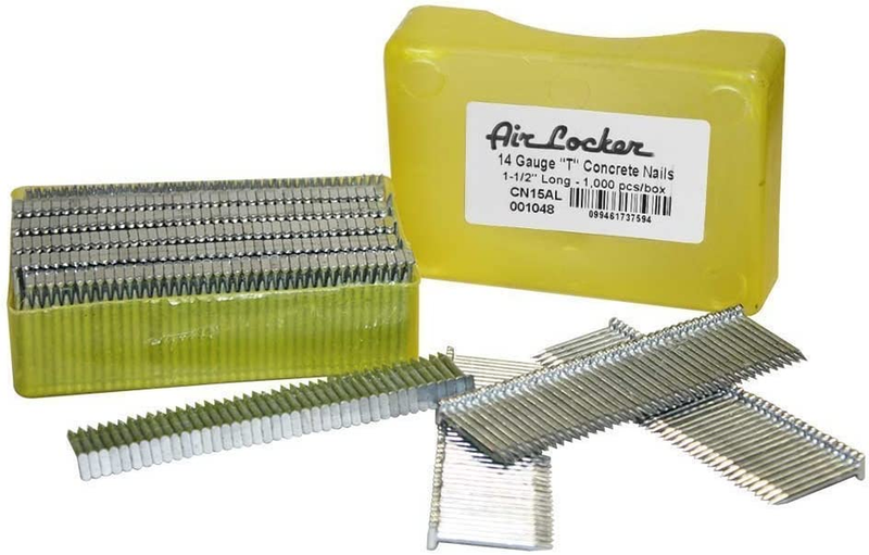 CN15AL 14 Gauge Concrete T-Nails for Concrete Nailers 1-1/2