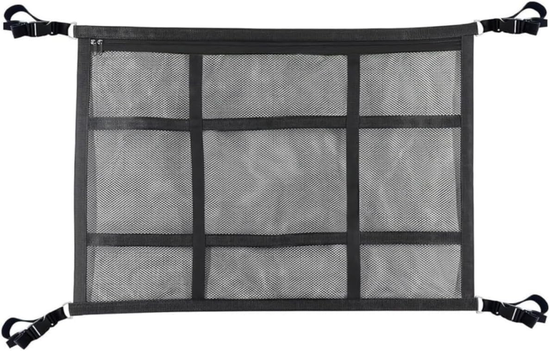 Car Ceiling Storage Net,Truck Netting for Cargo,Adjustable Double Large Car Ceil