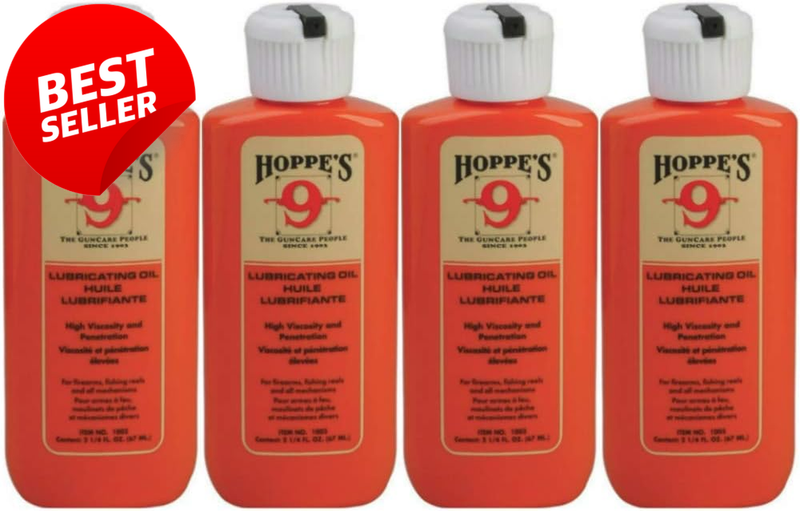 No 9 Gun Lubricating Oil 2.25oz Bottle 4 Pack Firearm Maintenance - US