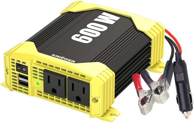 Krieger 600 Watt 12V DC to 110V AC Car Power Inverter, Modif