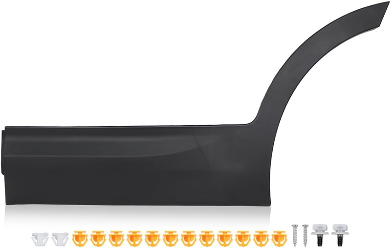 Matte Black Rear Left Door Lower Garnish for Hyundai Santa Fe Sport 2013-2018