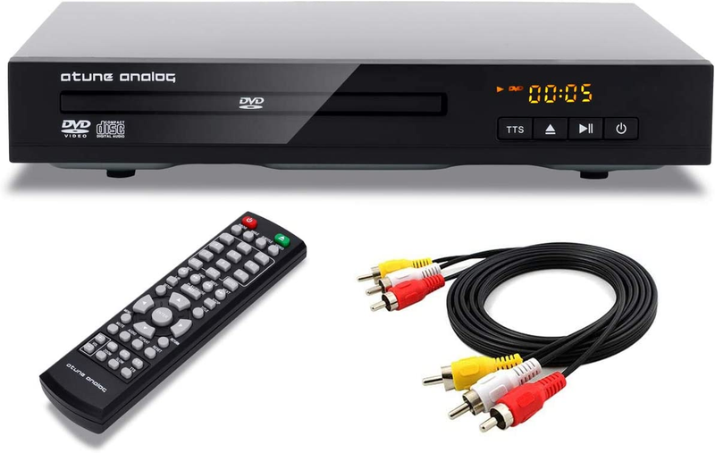 DVD Player, All Region Free CD DVD Disc Players, with NTSC/PAL System, Av/Coaxia