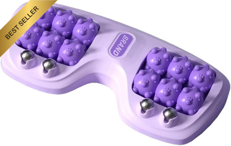 Foot Massage Roller for Plantar Fasciitis Relief, Dual Acupressure Reflexology T