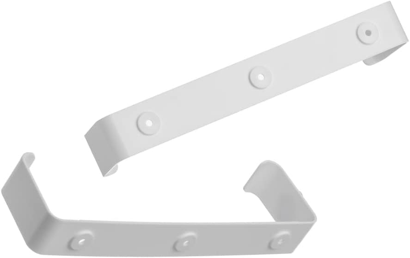 Ducting Ventilation Mounting Clip 110mm x 55mm / 4" Inch x 2 White Plastic Suppo