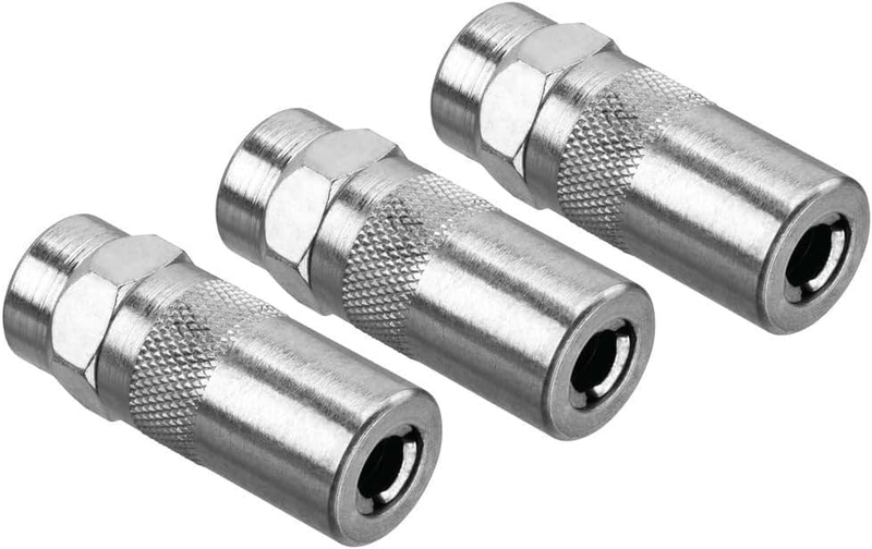 Grease Gun Coupler, Heavy Duty, NPT, 1/8-Inch, 3-Pack (DCGG5701-3)
