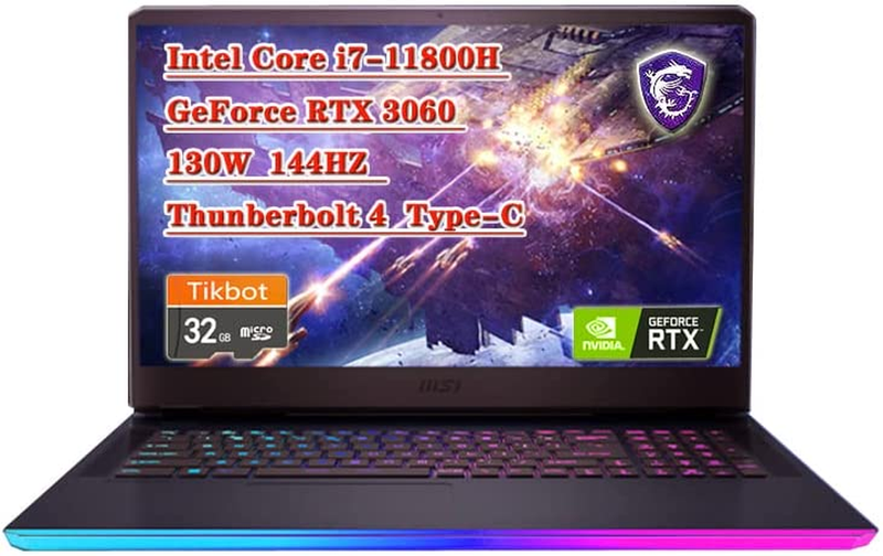 MSI GE76 Raider Gaming Laptop Intel Core I7-11800H, Geforce 