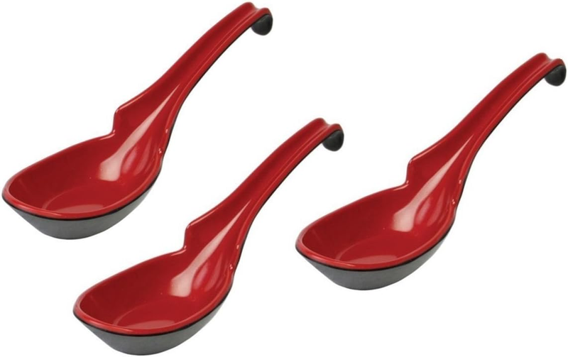 2397, Pack of 3 Japanese Soup Spoons Asian Soup Spoons Chinese Soup Spoons Rice