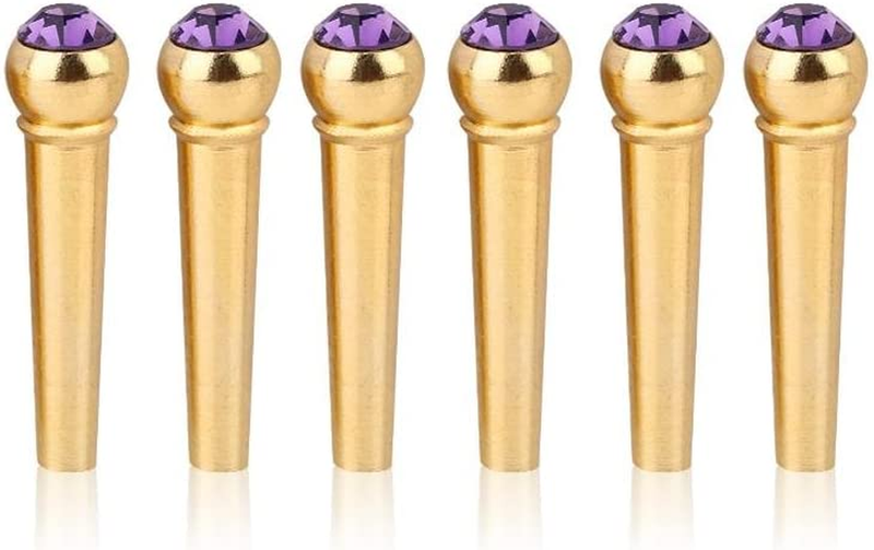 Brass Acoustic Guitar Bridge Pins Fit Washburn,Sigma,Hartwood,Blackbird,Cort,Eko
