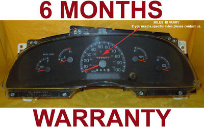 97-98 Ford F150 F250 Pickup Expedition Gas Instrument Cluster NoTach -6Month War