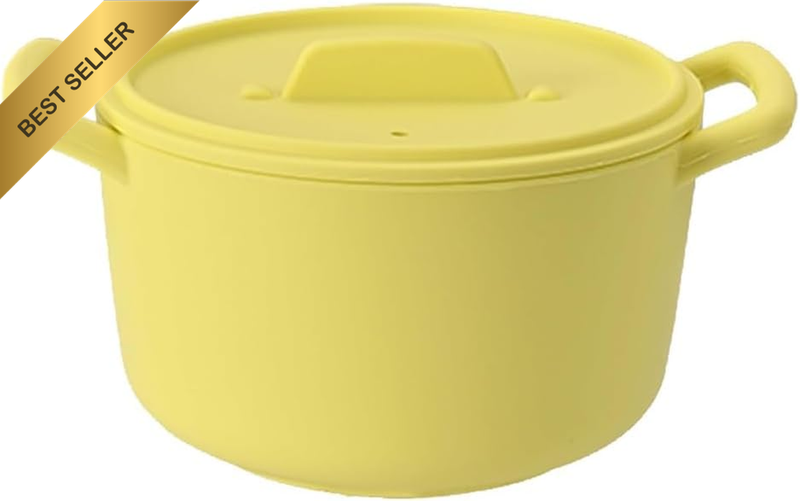 Silicone Steamer for Cooking,Steamer with Lid and Handles,Exhaust Port Design,Mi