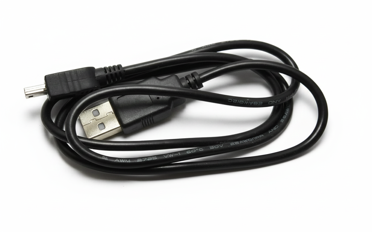 Mini USB Cable Cell Phone Camera MP3 Player Data Charging Cord Mint Condition