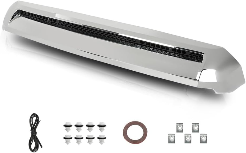 Front Upper Grille Hood Scoop Chrome Hood Molding for Toyota Tundra 2014-2021