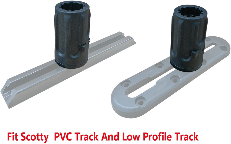 Power Lock Rod Holder with Fishing Kayak Track Adaptor/Kayak Track Rod Holder
