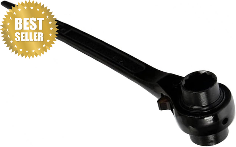 Ratchet Podger Wrench, 16Mm X 18Mm Scaffold Spanner, Double Socket Wrench, 12 Po