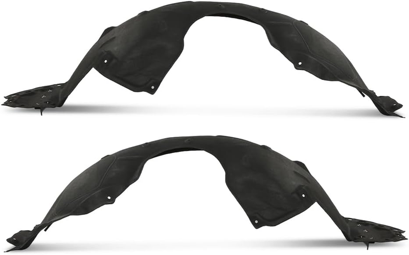 Black Fender Liner Front Driver & Passenger Side Pair for Honda Accord 2018-2021