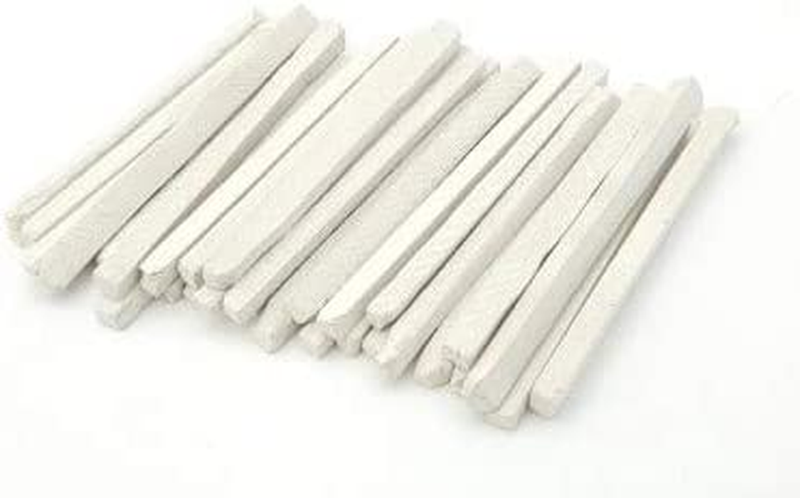 White Slate Pencils, Cut from Natural Stone (Pack of 50Pcs)