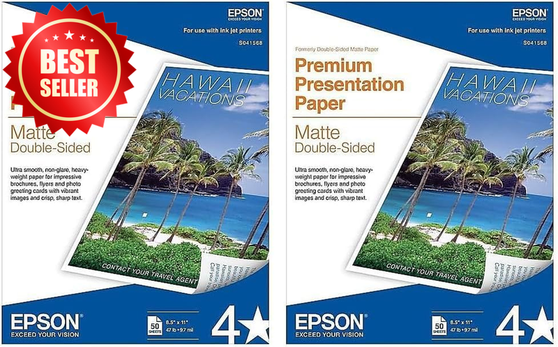 (Pack of 2) 50 Sheets Premium Presentation Paper Matte 8.5x11