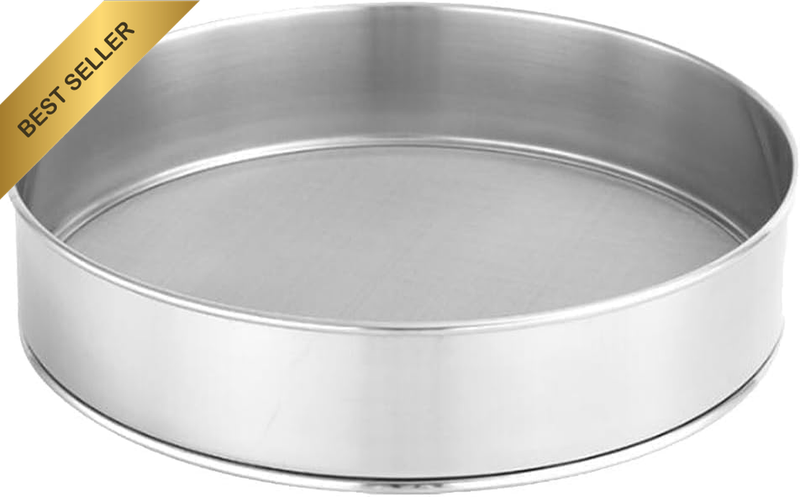1Pack Sifting Strainer Flour Shaker Strainer Mesh Strainer Funnel Screen Sifter