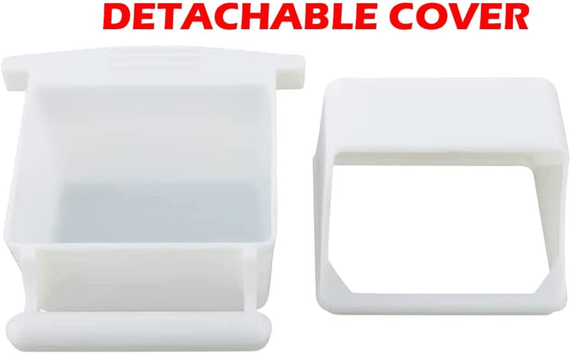 Lot of 4 Clear Transparent Bird Cage Birds Feeding & Watering Feeder Cups