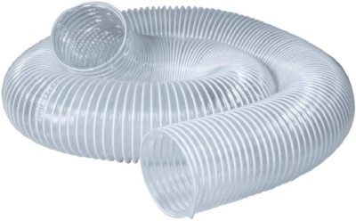 POWERTEC 70221 6'' x 10' PVC Dust Collection Hose for Dust Collector for Woodwork