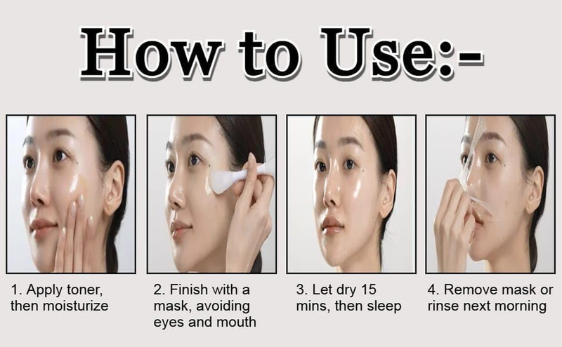 Collagen Overnight Wrapping Peel Off Facial Mask Pack - Elasticity & Hydration C