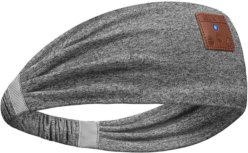 Music Headband Wireless Sleep Headphones with BT5.0, Built-In Microphone, Hi-Fi