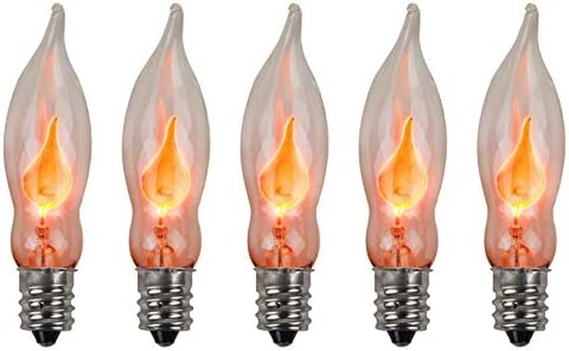 Flame Light Bulb,Flame Shaped, Dances with Flickering Orange