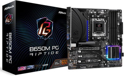 Asrock B650M PG Riptide AMD Ryzen 7000 Series Processors Motherboard