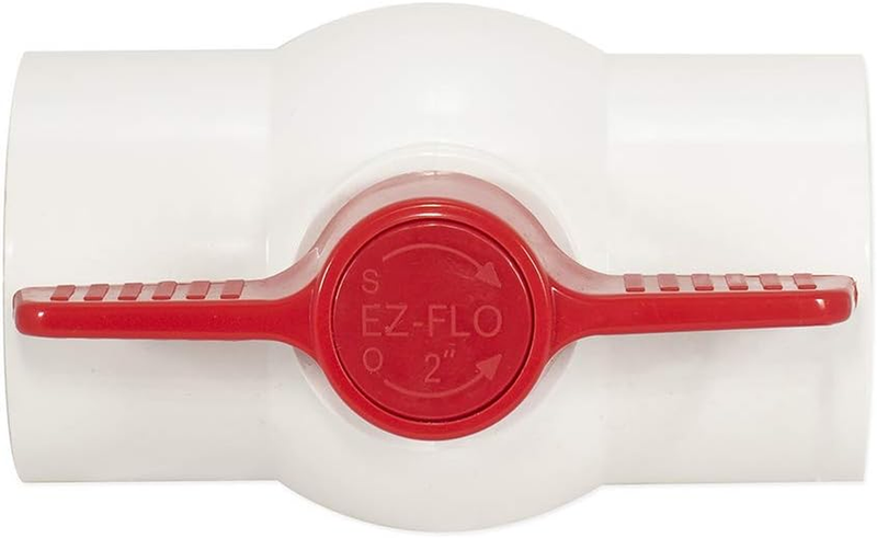 20121 Schedule 40 PVC Ball Valve-Slip, White