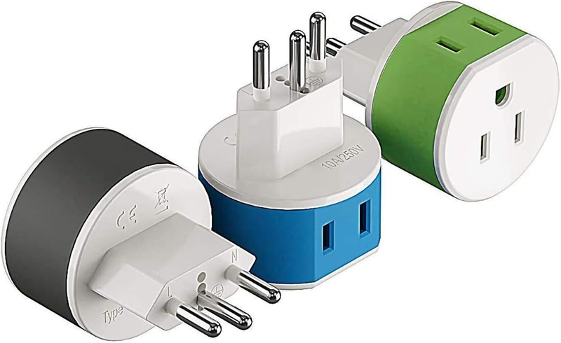 2 Usa Inputs Travel 3 Pc Type J-safe Grounded Cell