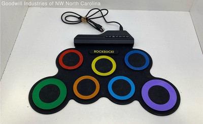 'Rocksocki Electronic Tabletop Digital Drum Kit Drum Pad Untested