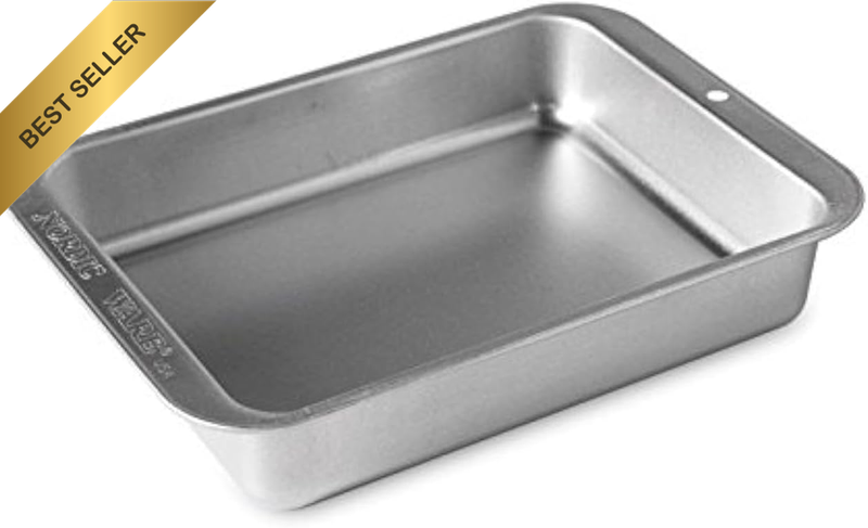 USA Natural Aluminium Rectangular Baker, 25.5 X 18 X 4.5 Cm,Silver