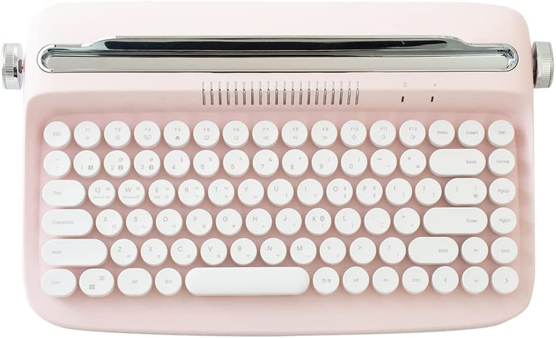 YUNZII ACTTO B303 Wireless Keyboard, Retro Bluetooth Typewriter Keyboard with In