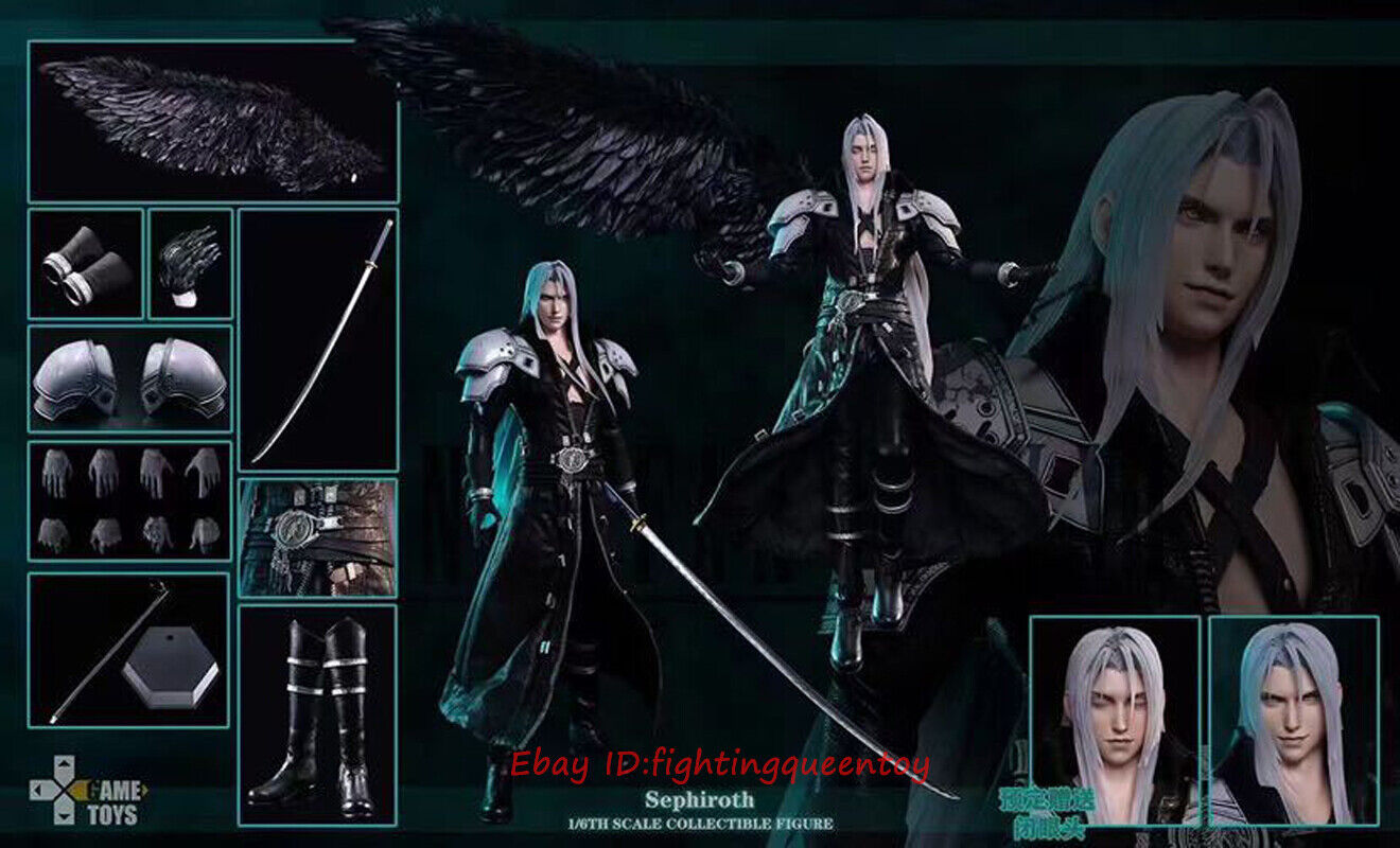 GAMETOYS GT-003 Sephiroth 1/6 Scale Action Figure 2 Heads GAMETOYS GT-003 Sephiroth 1/6 Scale Action Figure 2 Heads