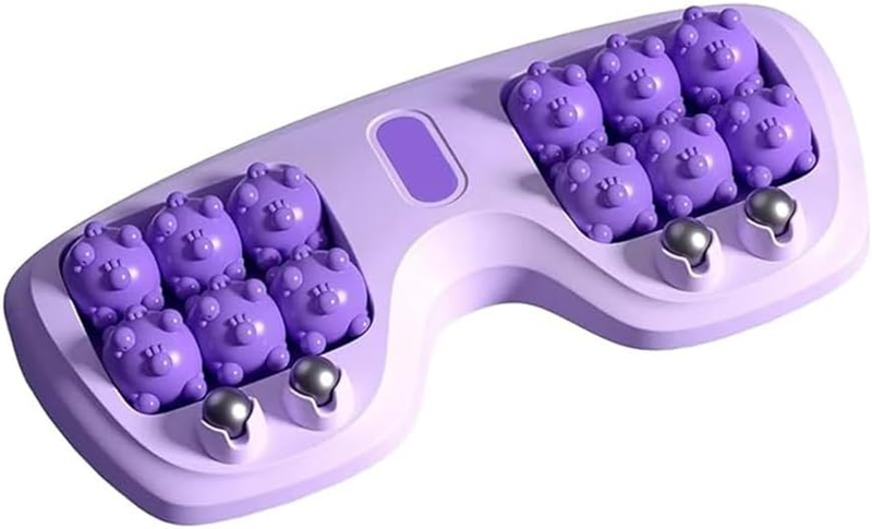 Dual Foot Massager Roller for Plantar Fasciitis Relief - Deep Tissue Muscle Roll