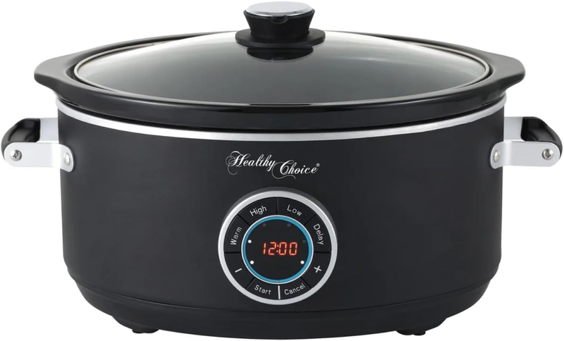 Easy One - Pot Cooking, 6.5 Litre Digital Slow Cooker with Delay Start Function
