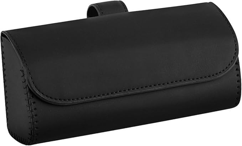 Sunglasses Holder for Car Sun Visor, Leather Auto Eyeglasses Storage Case, Sun V