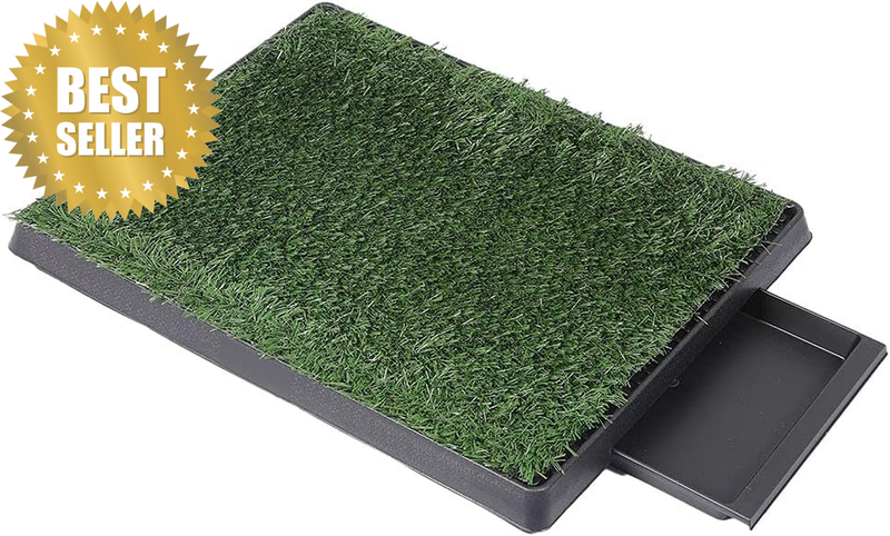 3 Layers Pee Pets Potty Pad Mat with Grass, Dog Toilet Puppy Training Pad, Grass