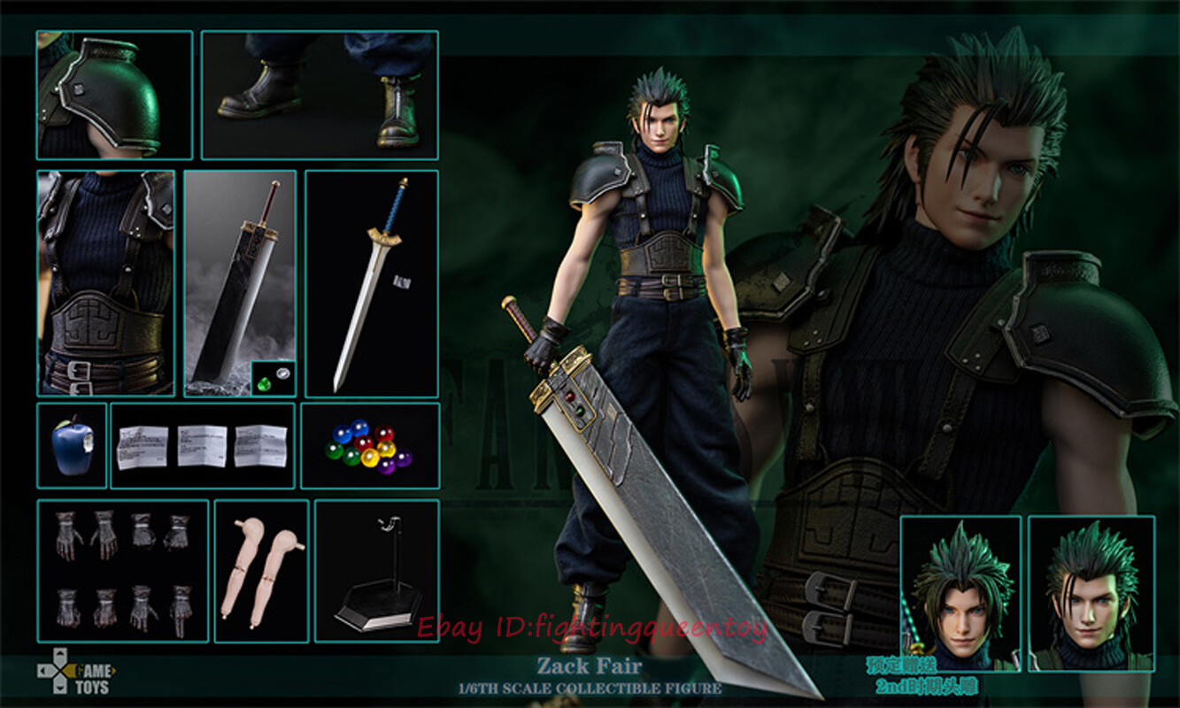 GAMETOYS 1/6 ザックス フィギュア GT-005 GAMETOYS 1/6 GT-005+GT-005A FF7 Zack Fair Main Body Action