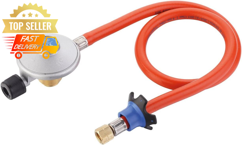 EN417 Hose Regulator Kit - Propane Gas Adapter, Camping Stove Accessory