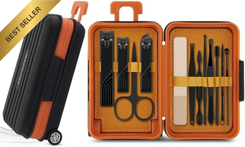 KKKSMALL Professional Manicure Pedicure Kit – Stainless Steel Nail Clippers, Sci